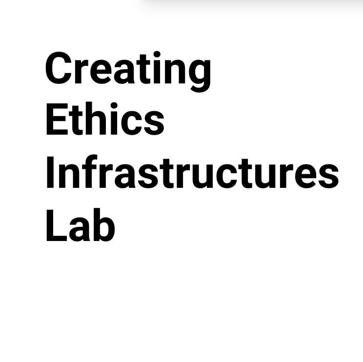 logo saying Creating Ethics Infrastructures Lab